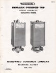 WOODWARD OVERSPEED TRIP GOVERNOR